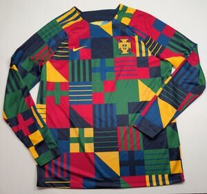Nike Portugal 2022 World Cup Pre-Match Long Sleeve Soccer Football Jersey XL